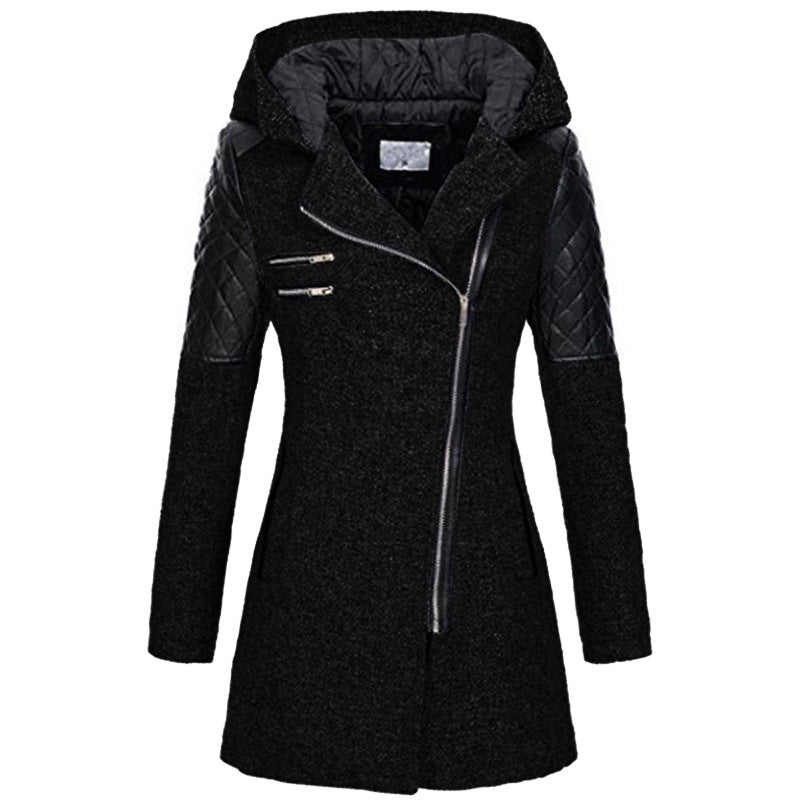 Women's Zoë Slant-Zip Winter Jacket - Warm & Lightweight
