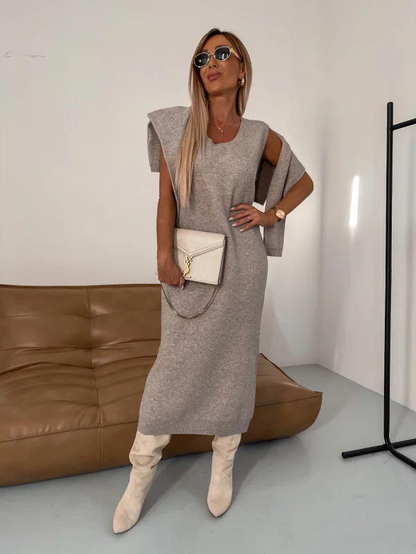 Women's Knit Two-Piece Set - Effortless Transitional Layering