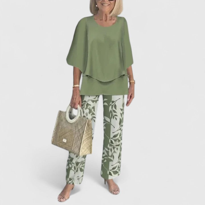 Women's Sophisticated Two-Piece Set - Effortless Elegance
