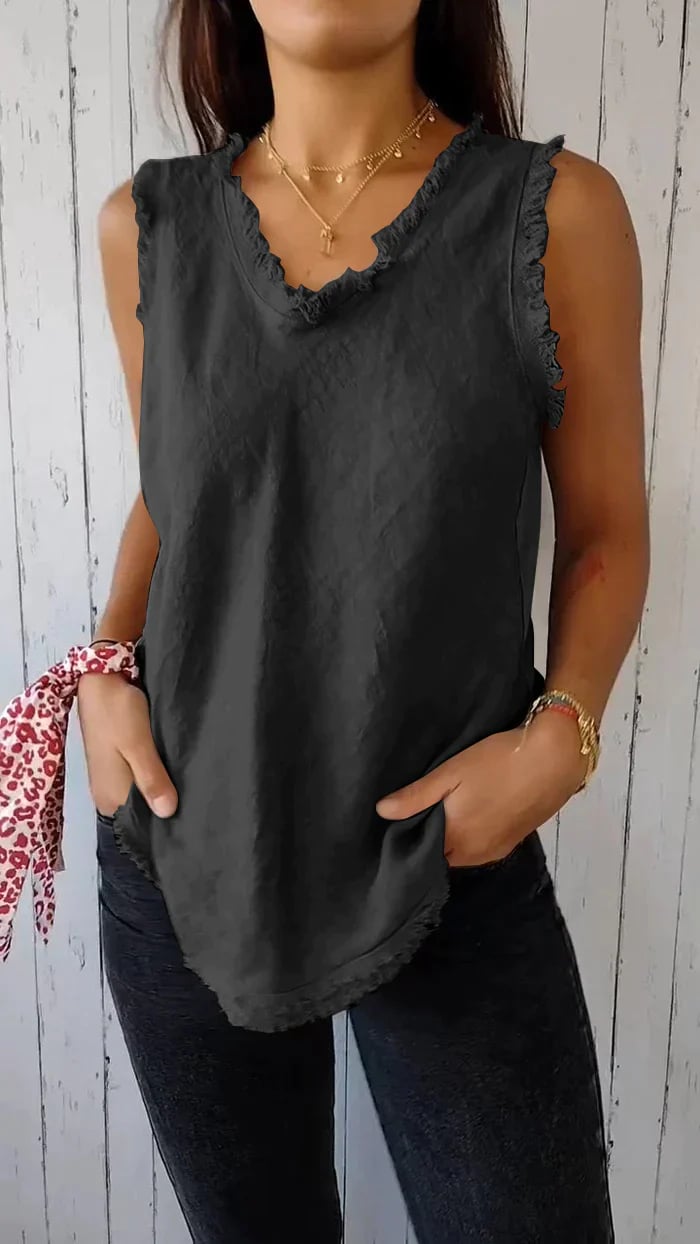 Women's Aeliana V-Neck Vest – Soft, Breathable Layering Piece