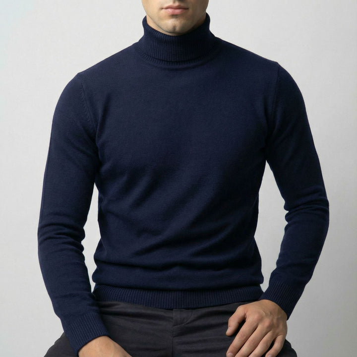 Men's Merino Wool Turtleneck Jumper – Warm Winter Knit