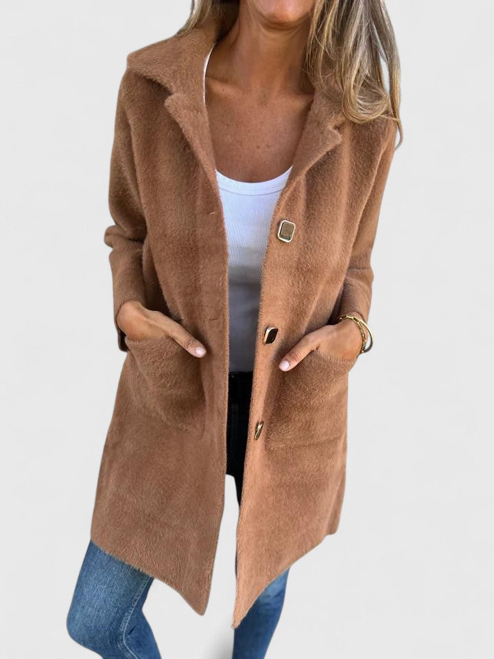 Women's Soft Long Coatigan - Effortless Layering Piece