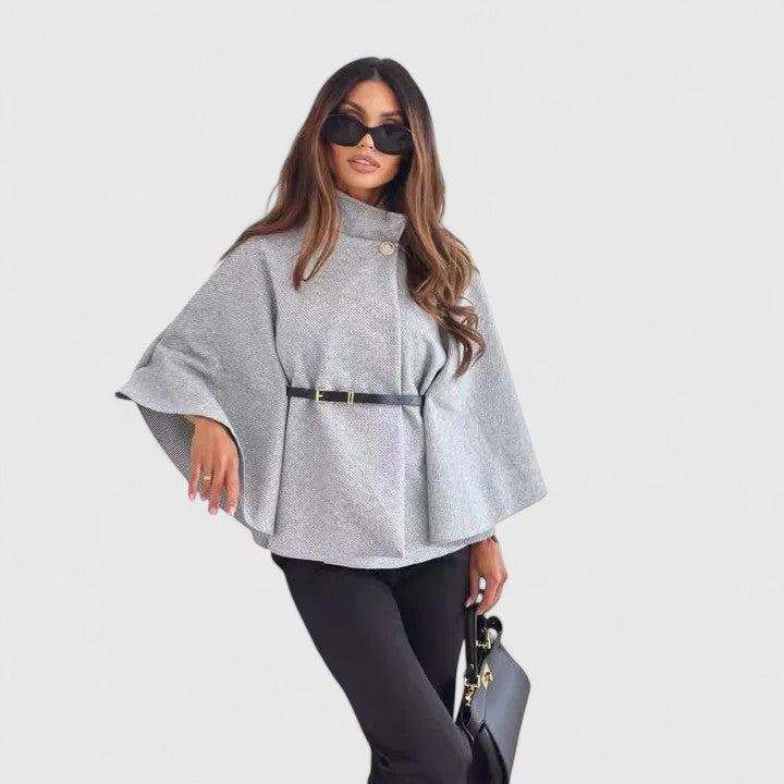 Women's Ava Structured Cape Jacket – Timeless Chic