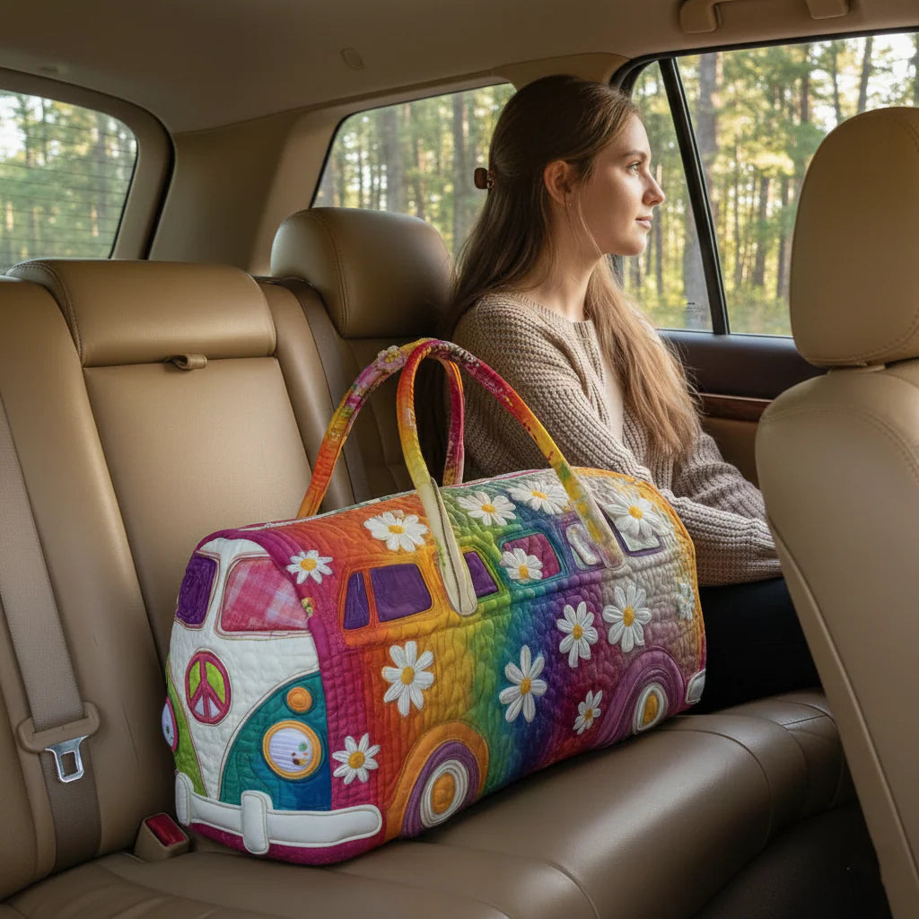 Women's Padded Travel Bag - Artisan Print for Stylish Weekends