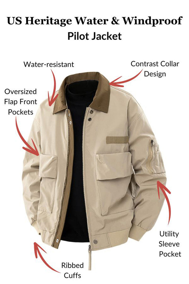 Men's Jake Utility Bomber Jacket - Everyday Urban Style