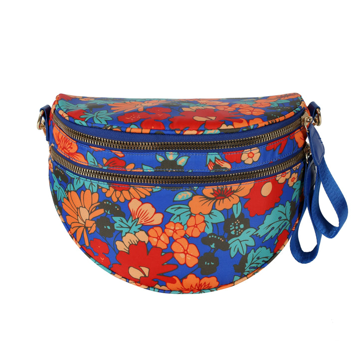 Women's Folk Bloom Floral Crossbody Bag – Everyday Zip Sling