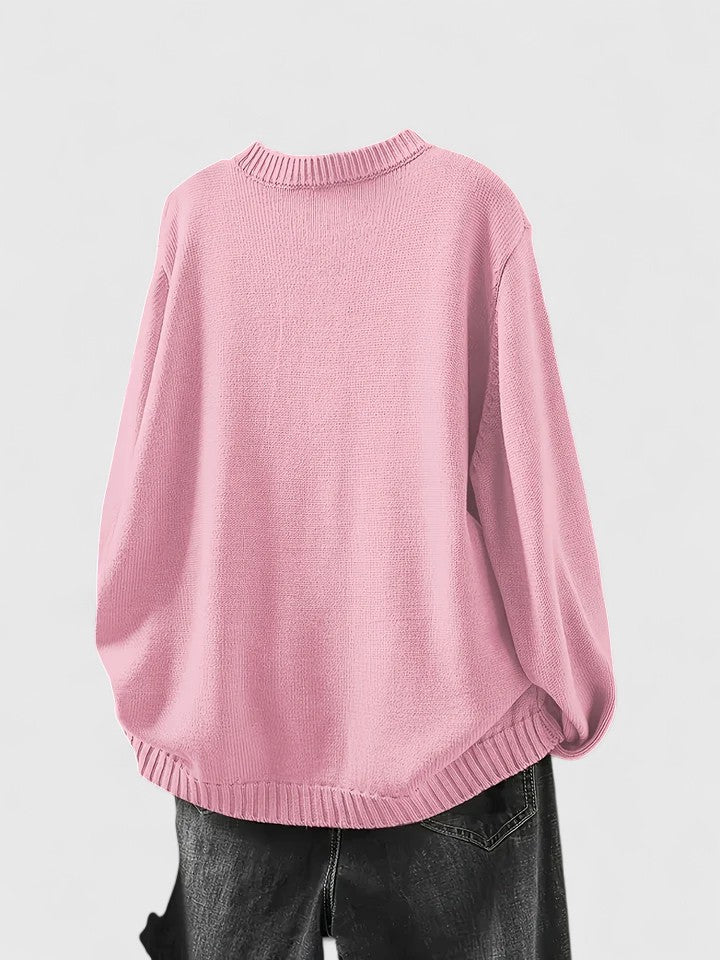 Women's Knit Whimsical Button Cardigan - Playful Everyday Layer