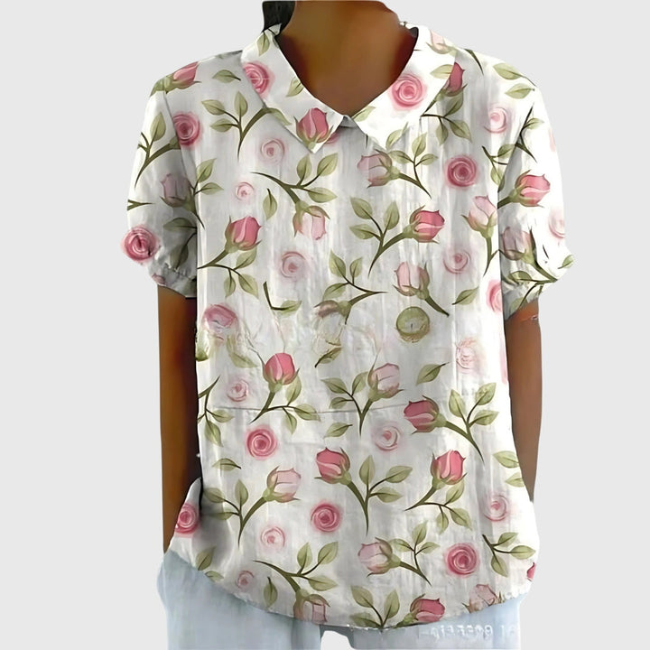 Women's Floral Blouse - Effortless Everyday Elegance for Any Occasion