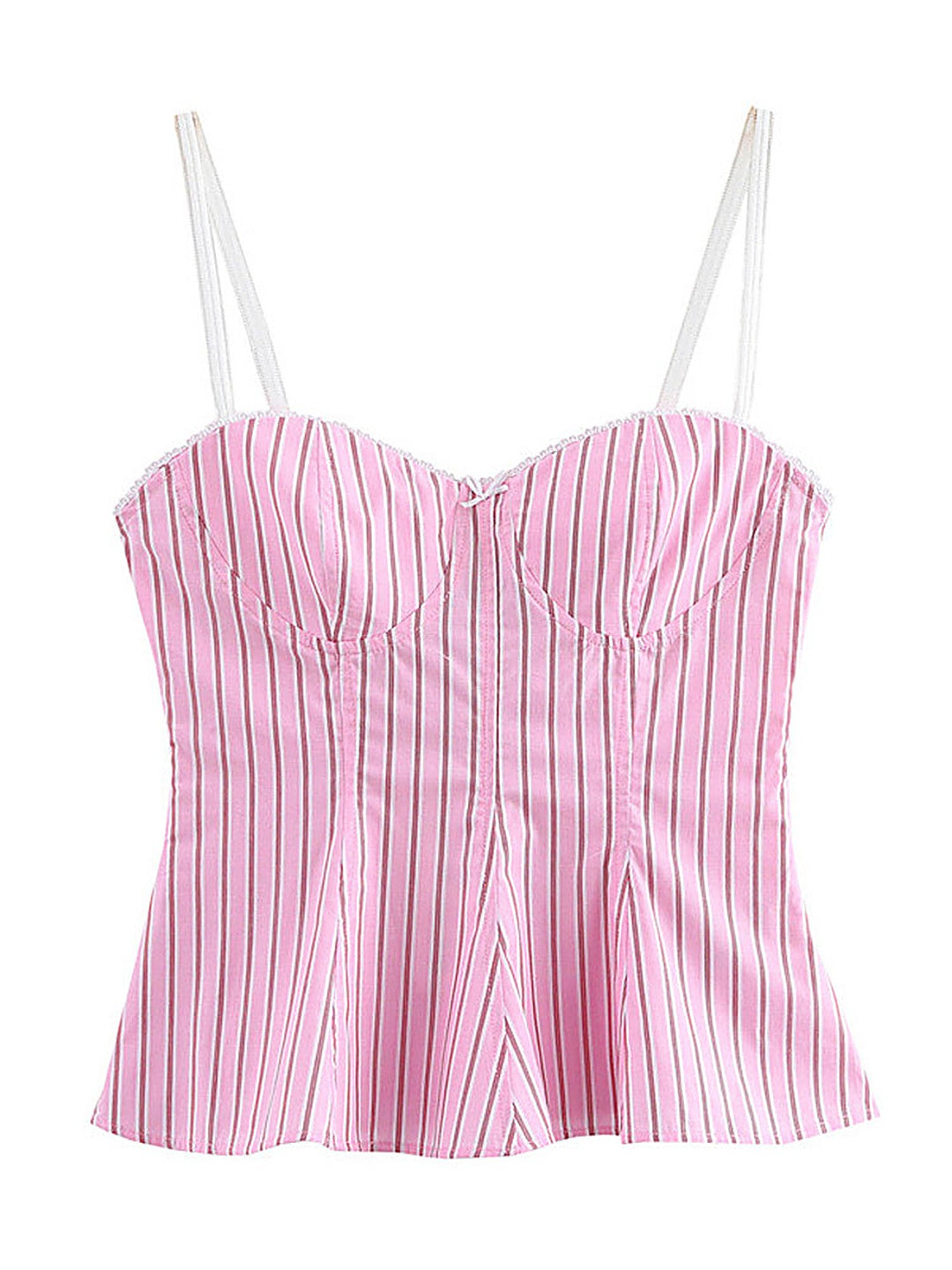 Striped Backless Cami Top + Trousers Set
