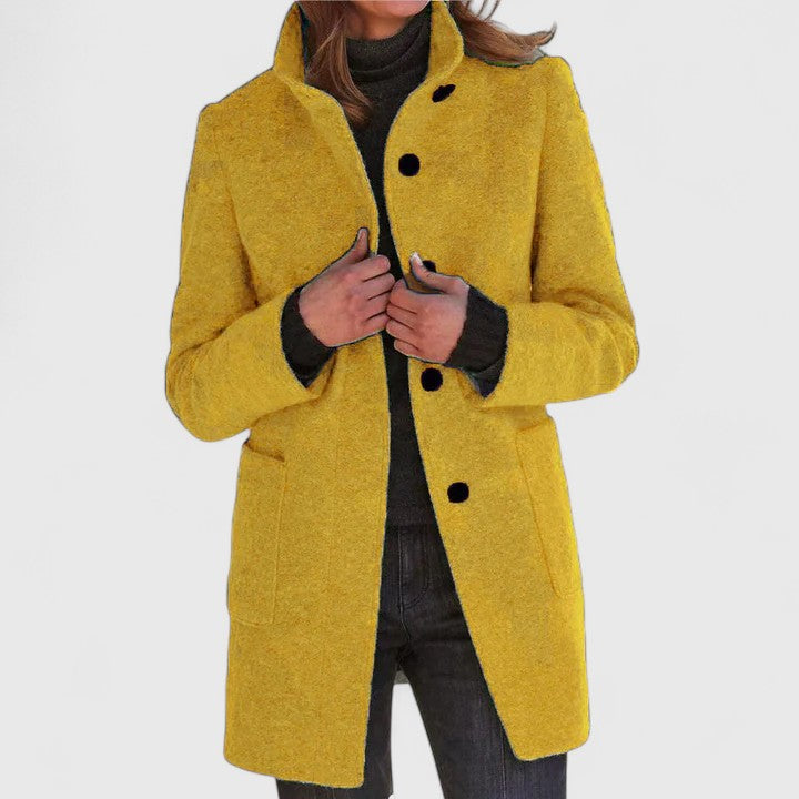Women's Classic Tailored Coat - Effortless Sophistication