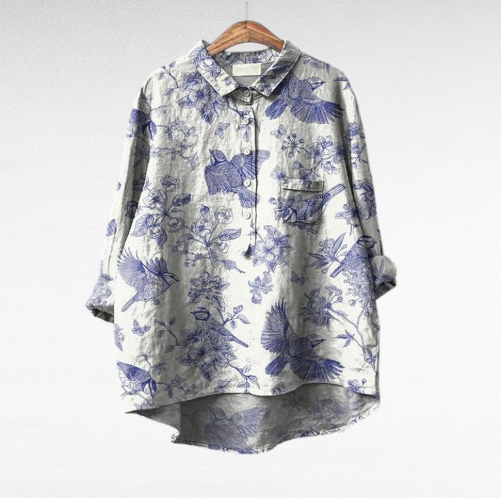Women's Linen Blouse - Elegant & Breathable for Summer