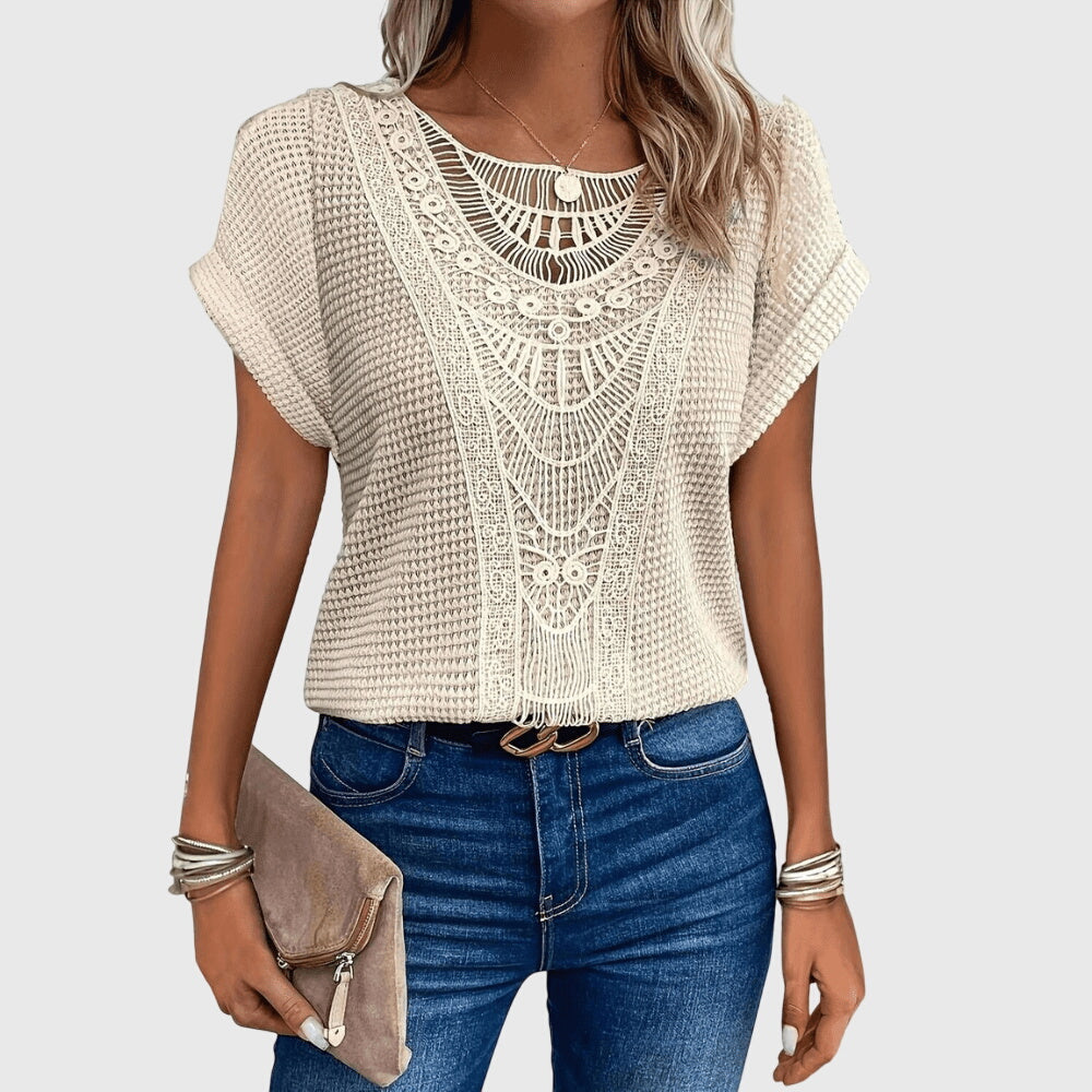Women's Ibiza Style Blouse - Elegant & Lightweight