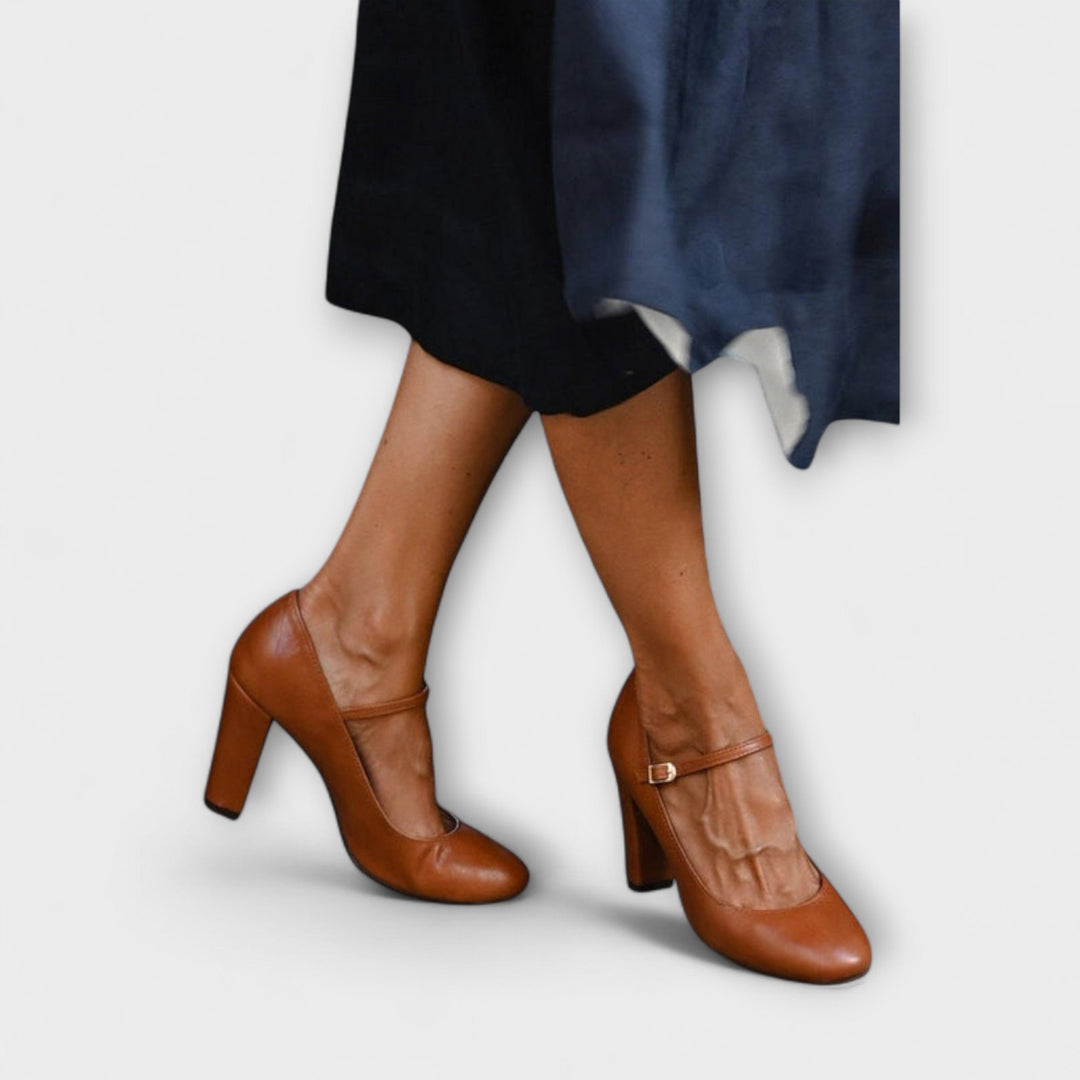 Women's Bravina Mary Jane Heels - Timeless Modern Block Heel