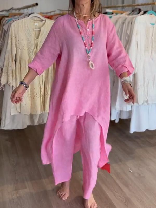 Women's Relaxed Casual Two-Piece Set - Everyday Comfort