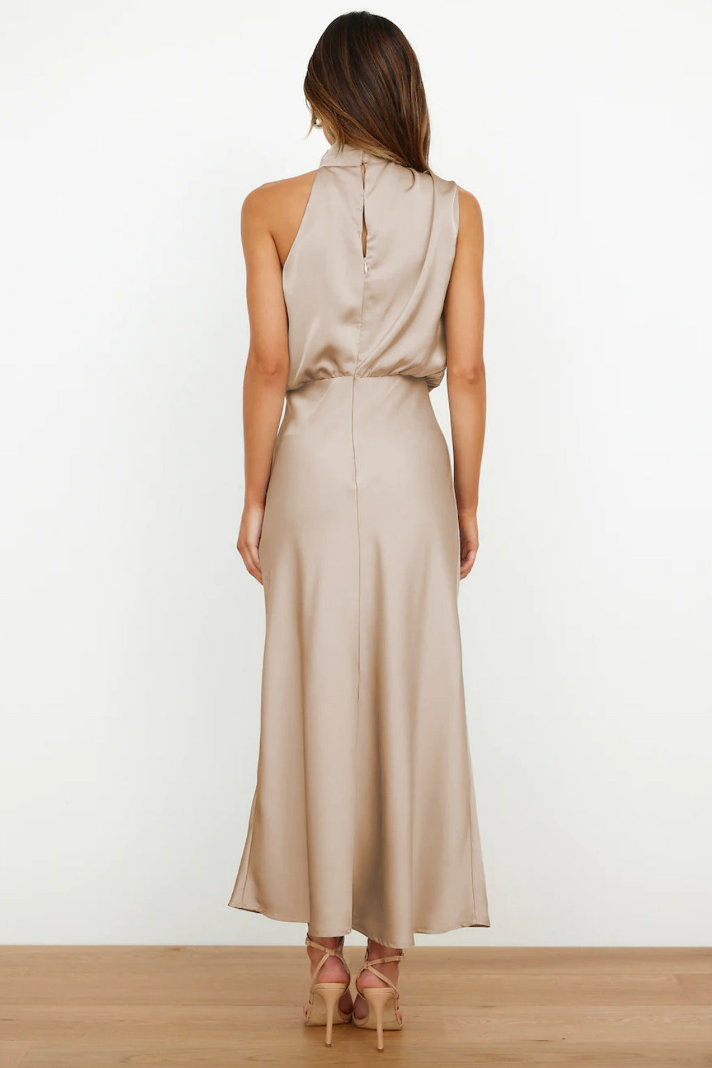 Women's Sahara Draped Dress - Wedding Guest Elegance