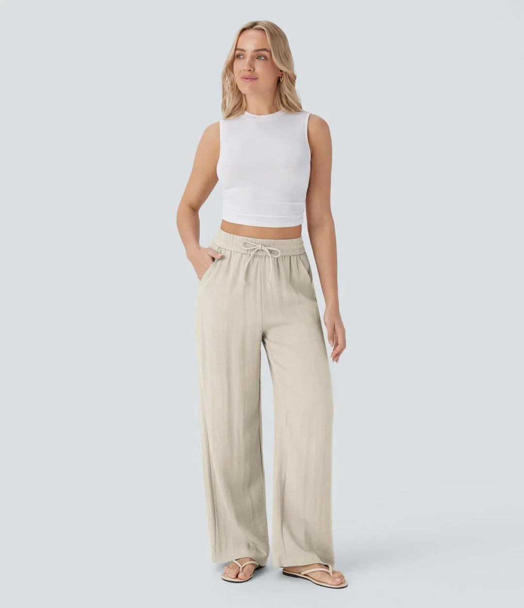 Women's Sarah Effortless Wide Leg Pants - Everyday Elegance