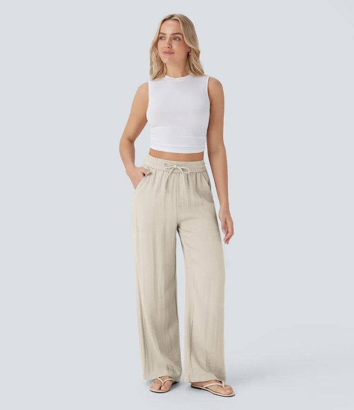 Women's Sarah Effortless Wide Leg Pants - Everyday Elegance