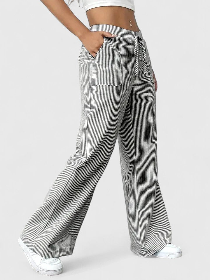 Women's Elegant Wide-Leg Pants - Effortless Comfort & Style