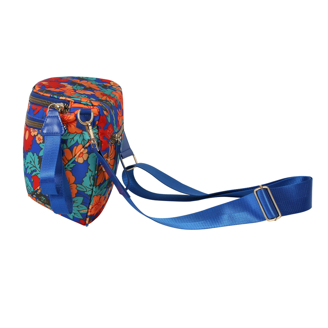 Women's Folk Bloom Floral Crossbody Bag – Everyday Zip Sling