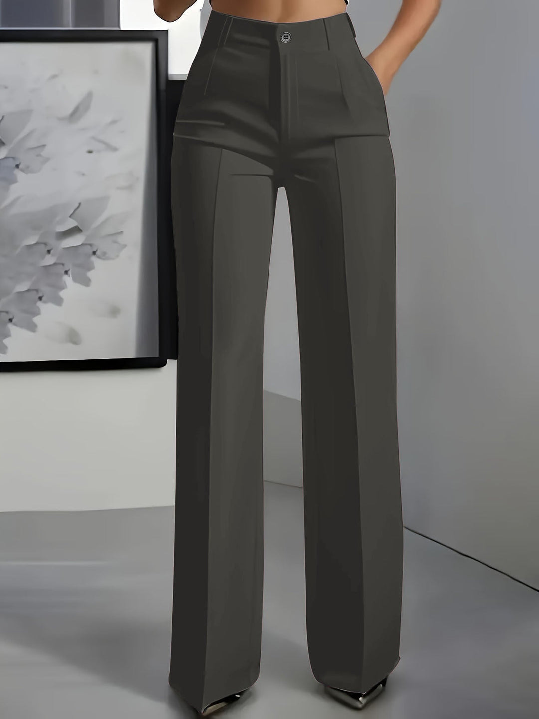 Women's Wide-Leg Tailored Pants - Effortless Elegance