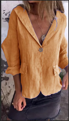 Women's Lightweight Retro-Inspired Blazer - Polished & Comfortable