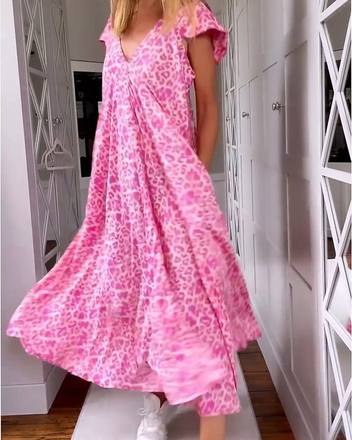 Women's Printed Relaxed Maxi Dress - Breezy Everyday Style