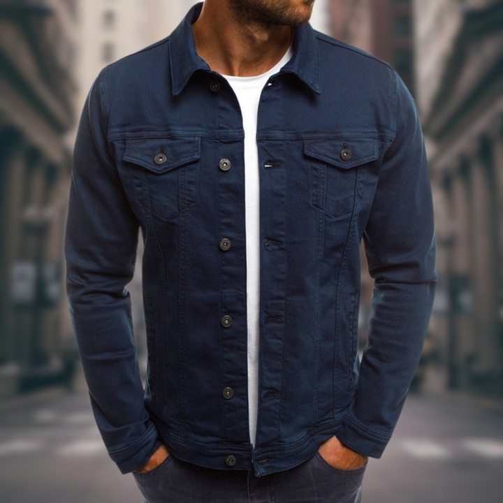 Men's Tailored Denim Jacket - Everyday Street Style