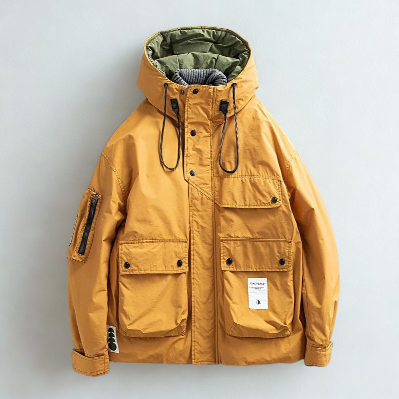 Men's Insulated Utility Parka – Weather-Resistant City Coat