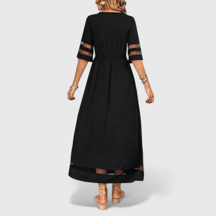 Women's Elegant Midi Dress - Versatile for Any Occasion