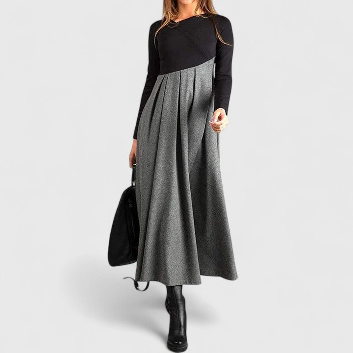 Women's Elegant Long Sleeve Maxi Dress - Versatile for Day or Night