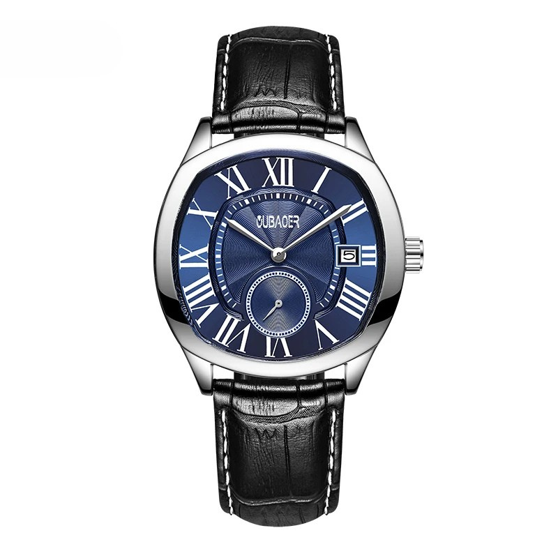Men's Roman Numeral Watch – Leather Strap Dress Watch