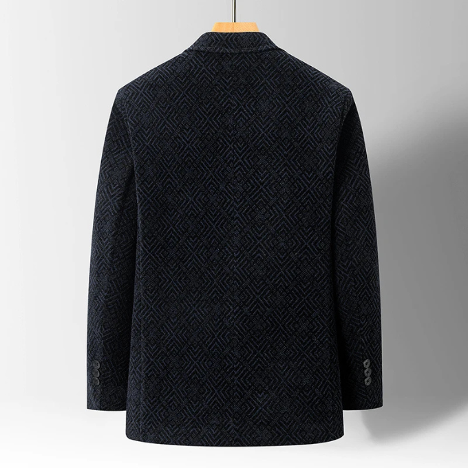 Men's Wool Coat – Faux-Fur Lined Tailored Winter Coat
