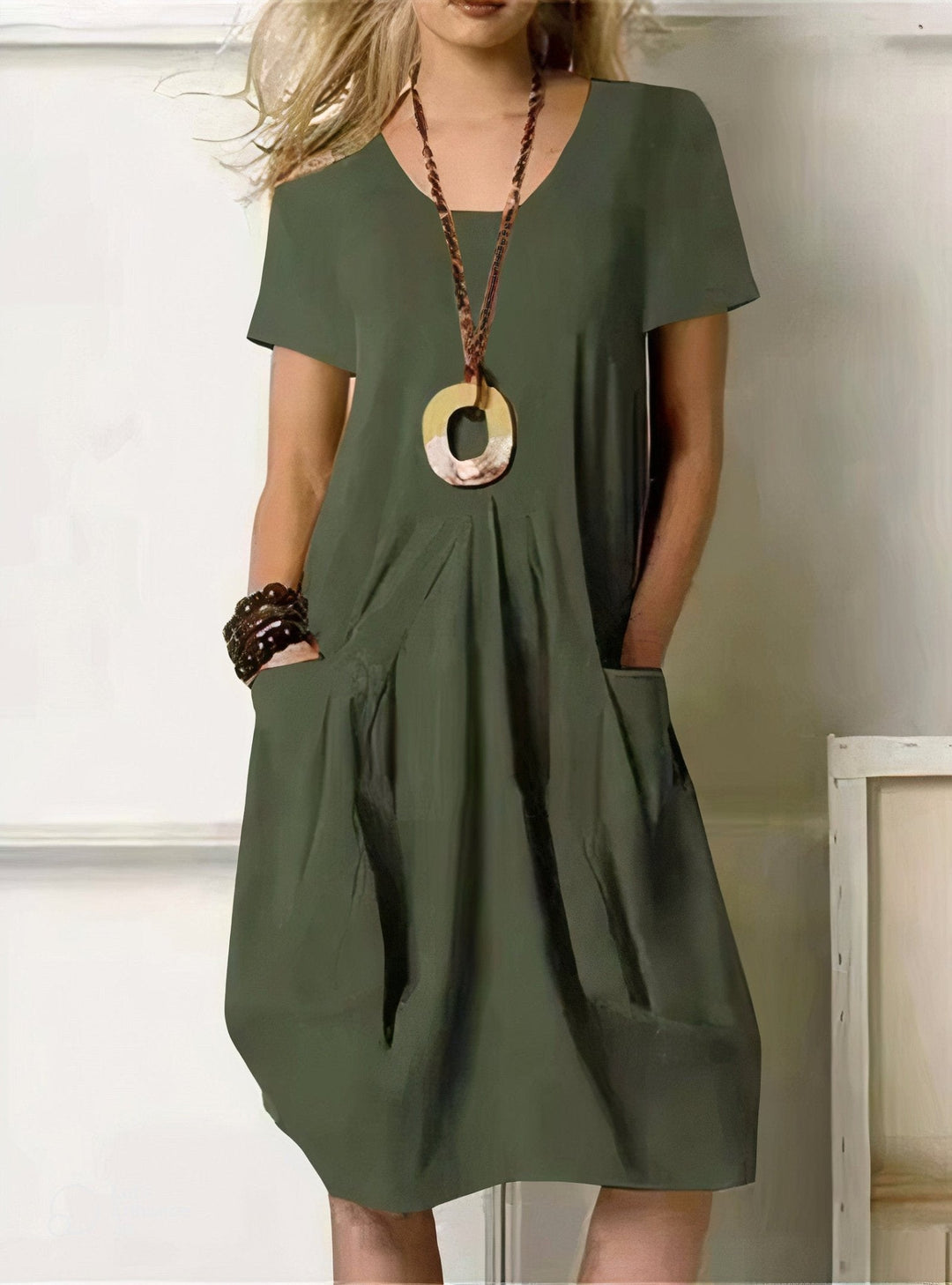 Women's Simple Casual Flow Dress - Everyday Comfort and Style