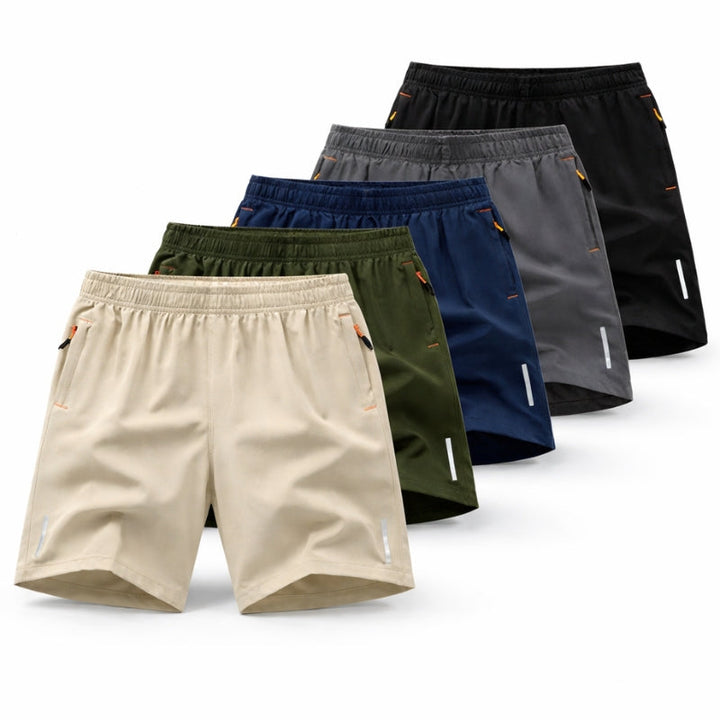 Men's Quick-Dry Training Shorts – Zip-Pocket Gym & Running Shorts