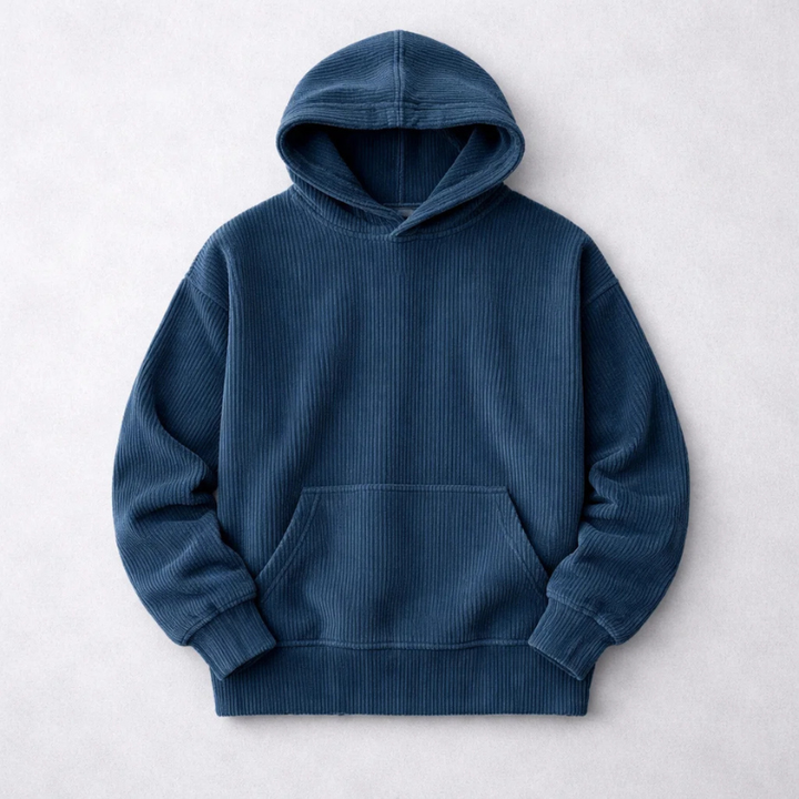 Men's Corduroy Hoodie – Relaxed Fit Hooded Sweatshirt