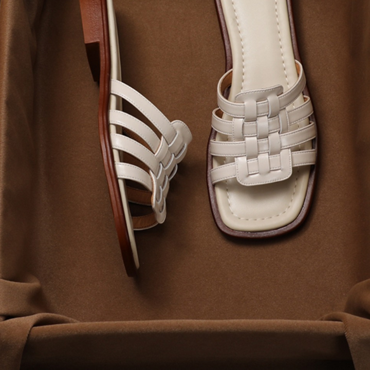 Women's Calabria Woven Leather Slippers - Everyday Elegance
