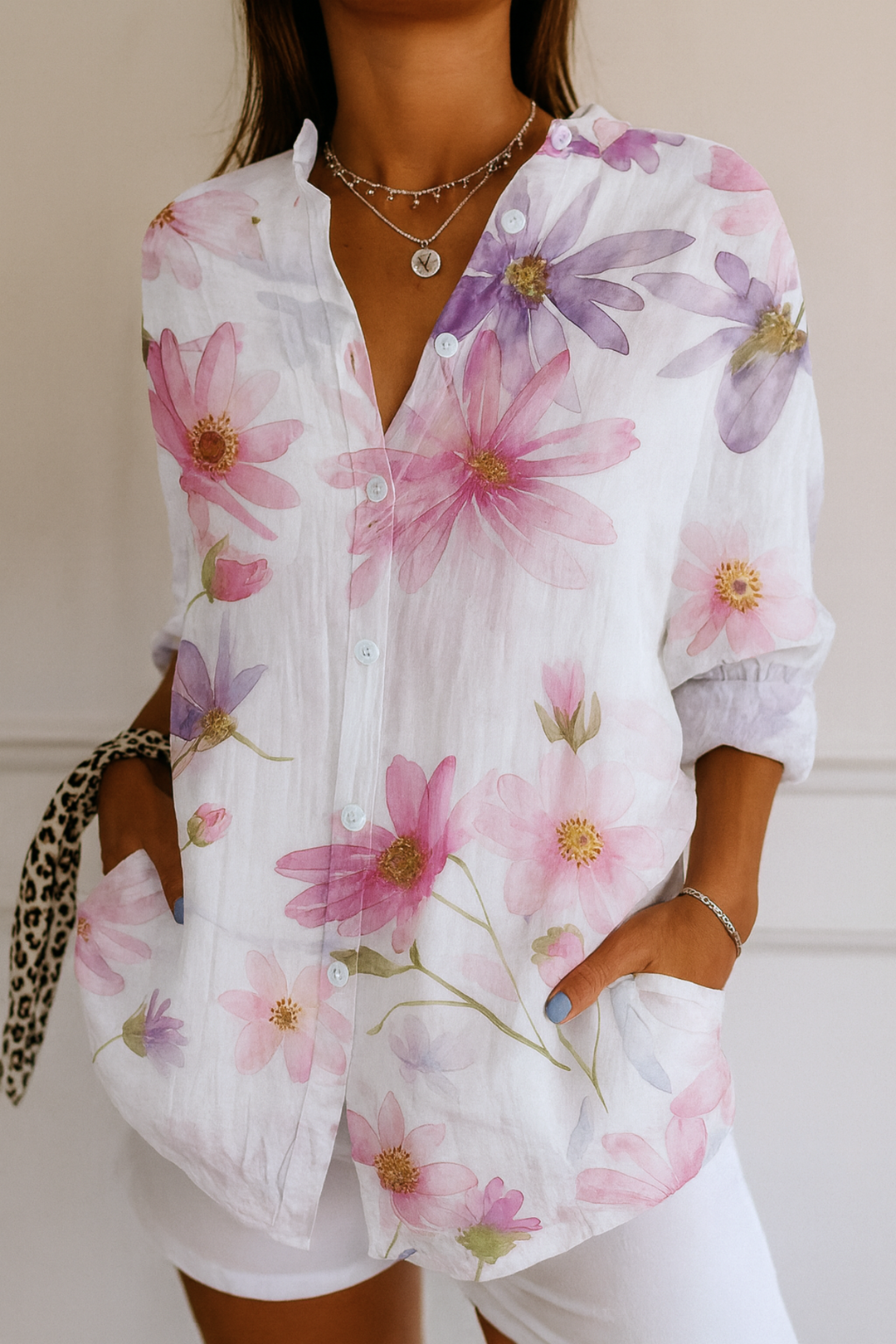 Women's Printed Blouse - Vibrant & Fade-Resistant for Everyday Style