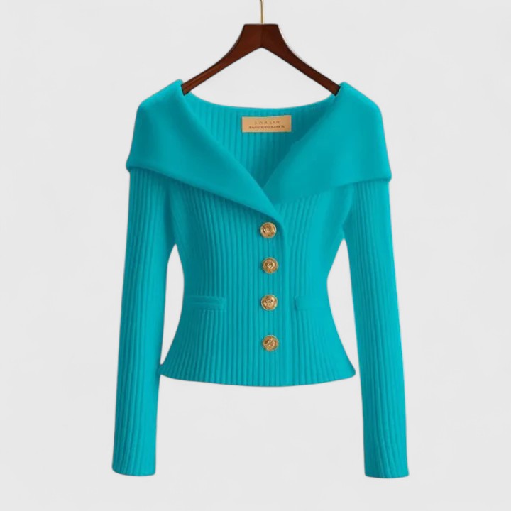 Women's Off-Shoulder Knit Top - Elegant & Versatile