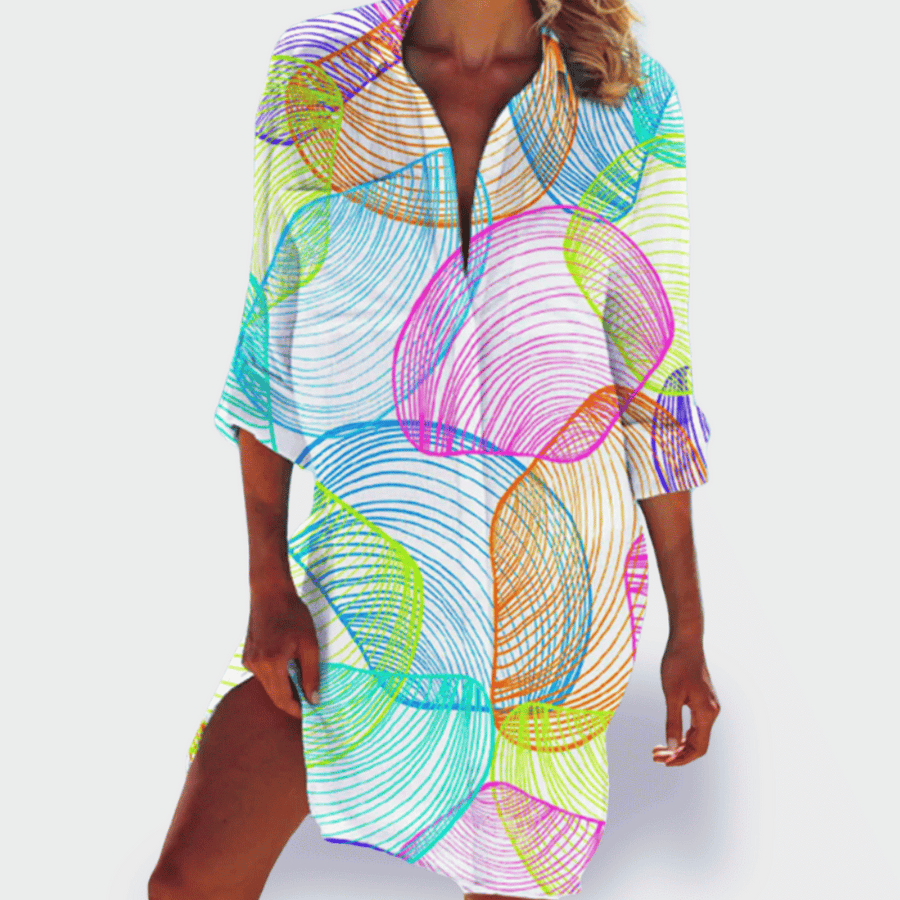 Women's Vibrant Floral Print Shirt - Perfect for Summer Days