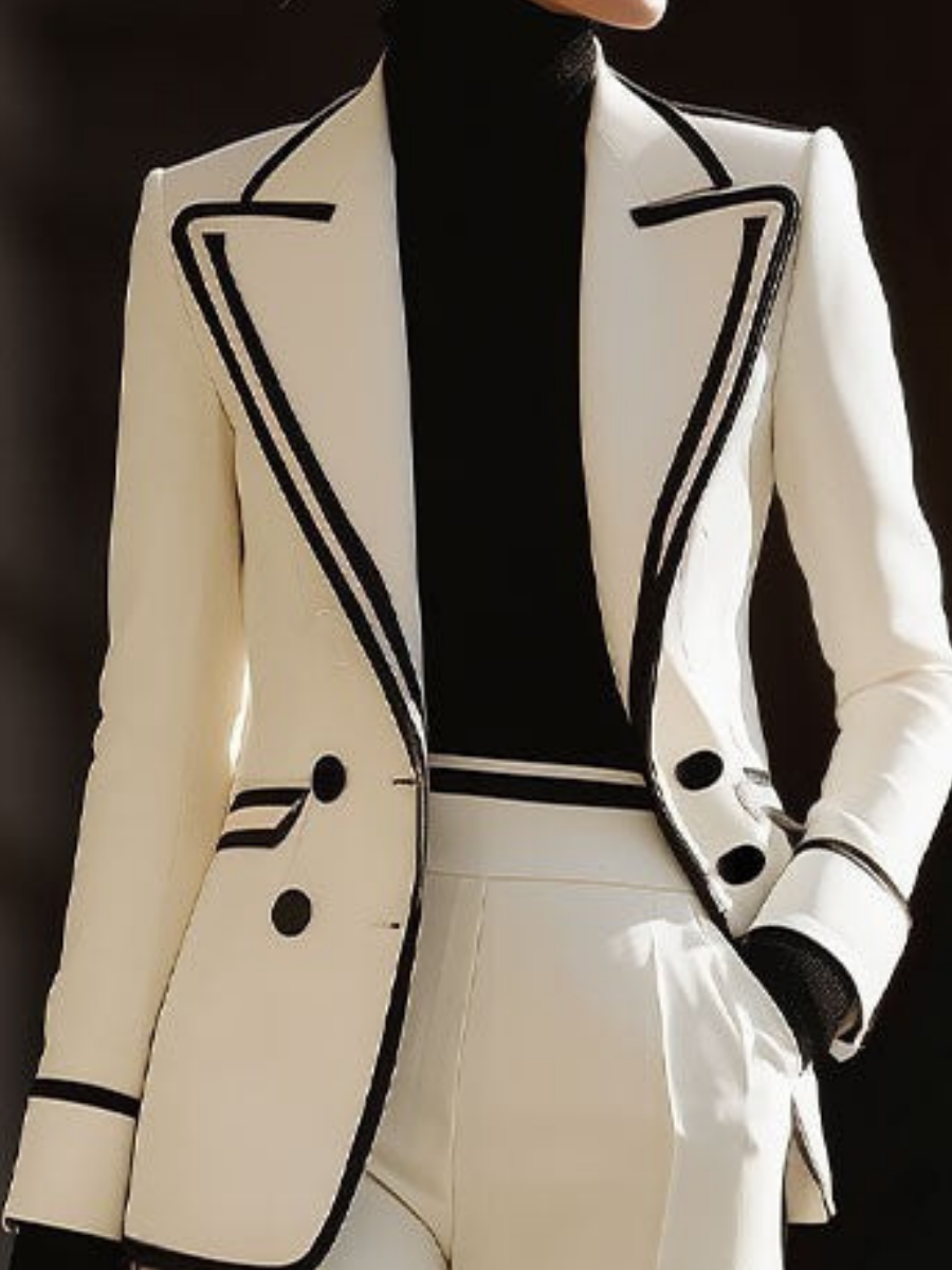 Women's Zoey Double-Breasted Suit Set - Effortless for Work & Casual
