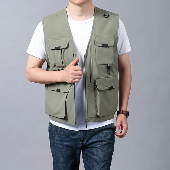Women's Stylish Cargo Vest - Casual Layering Essential