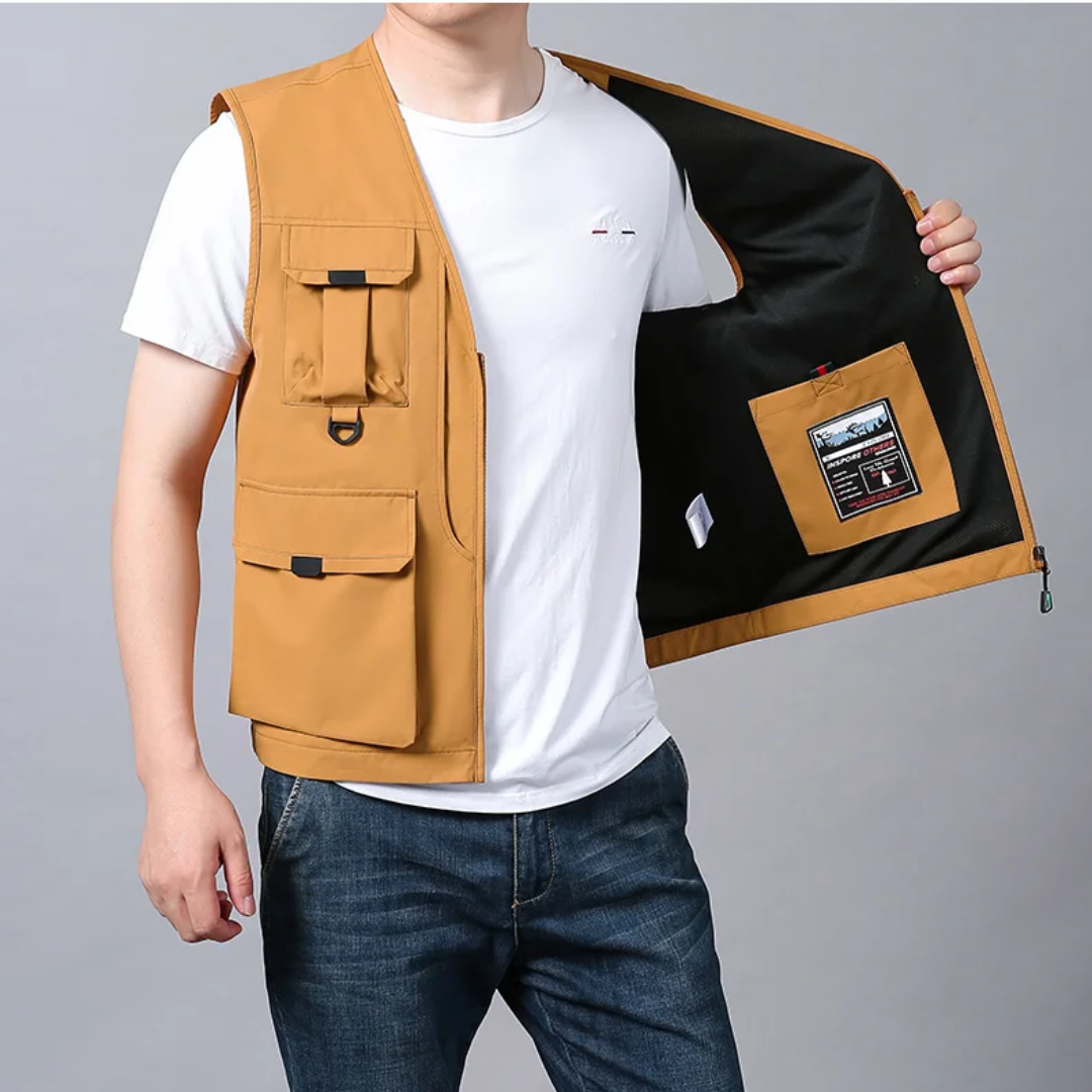 Women's Stylish Cargo Vest - Casual Layering Essential
