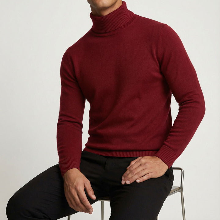 Men's Merino Wool Turtleneck Jumper – Warm Winter Knit