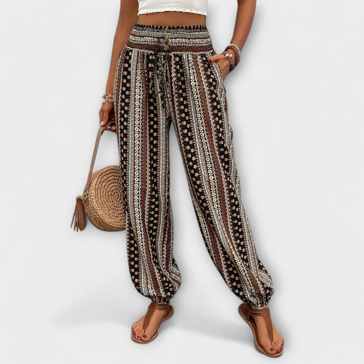 Women's Scarlett Ethnic Graphic Pants - Everyday Comfort & Style