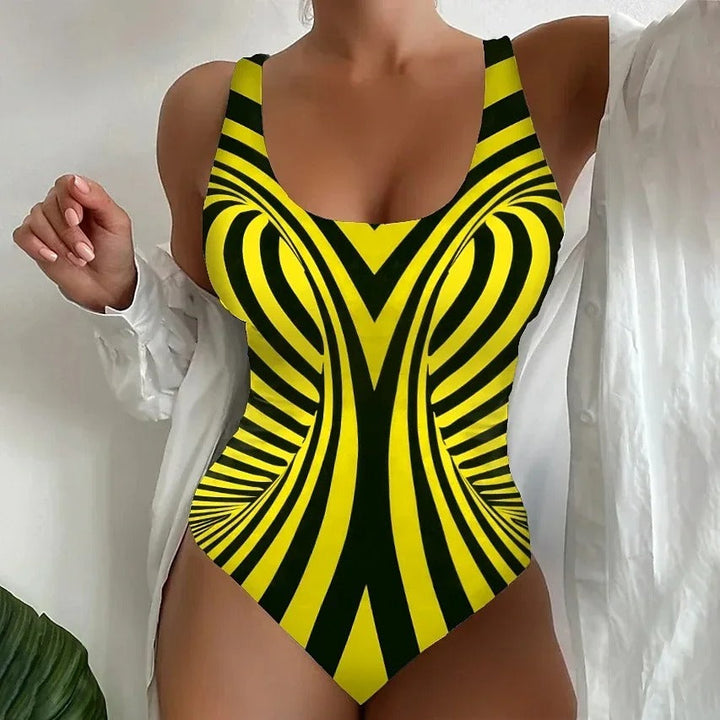 Women's Zebra Print Swimsuit - Fun, Flattering Beach Look