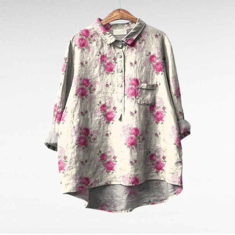 Women's Linen Blouse - Elegant & Breathable for Summer