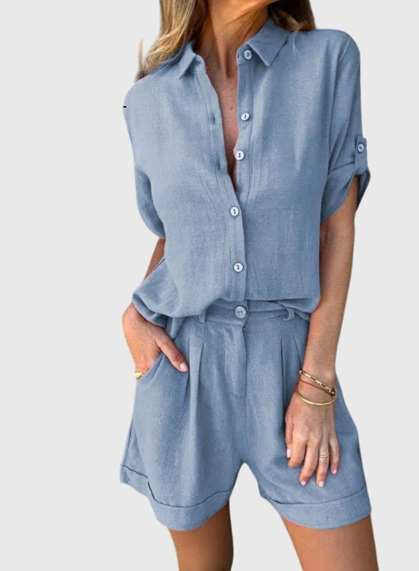 Women's Summer Two-Piece Set - Soft & Breezy Style
