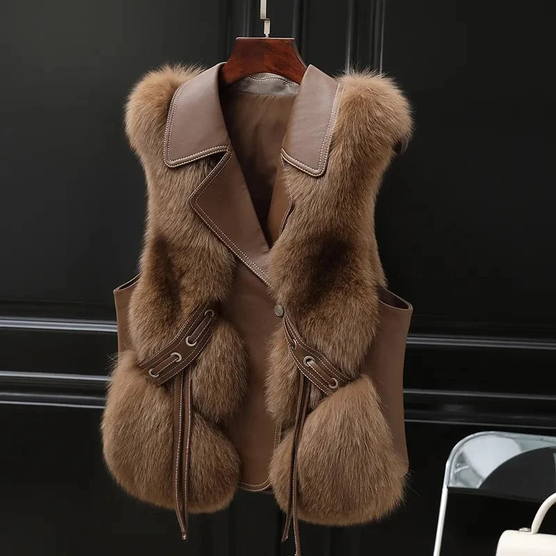 Women's Faux Fur Vest – Plush Elegance for Everyday Luxury