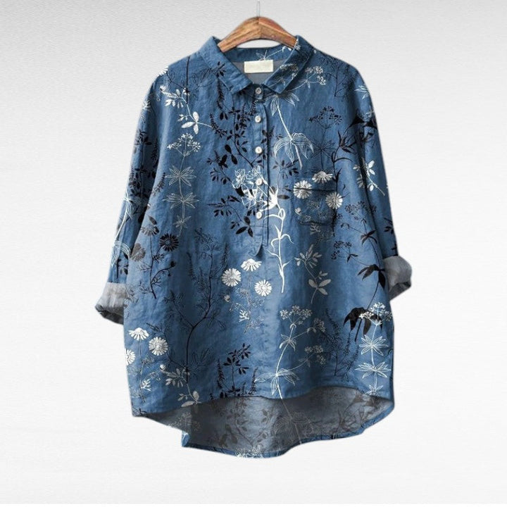 Women's Linen Blouse - Elegant & Breathable for Summer