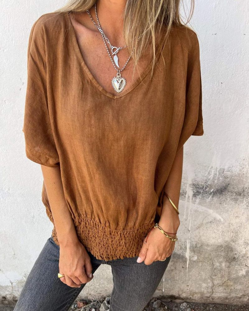 Women's Close Cut V Neck Tee - Everyday Comfort and Style